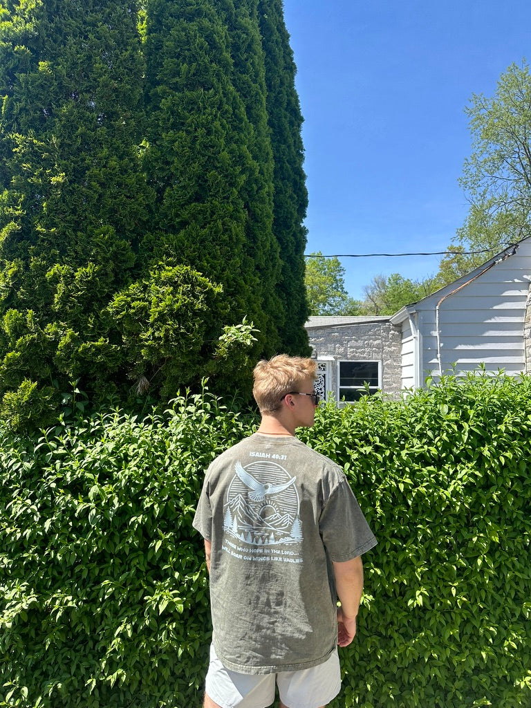 HOPE IN THE LORD OVERSIZED ACID WASHED TEE