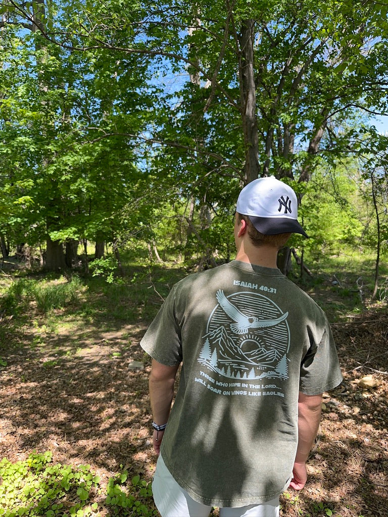 HOPE IN THE LORD OVERSIZED ACID WASHED TEE